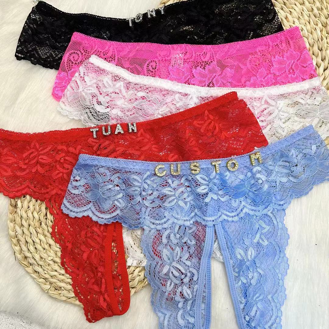 Body Jewelry Back - Plus Size Custom Lace Panties Thongs