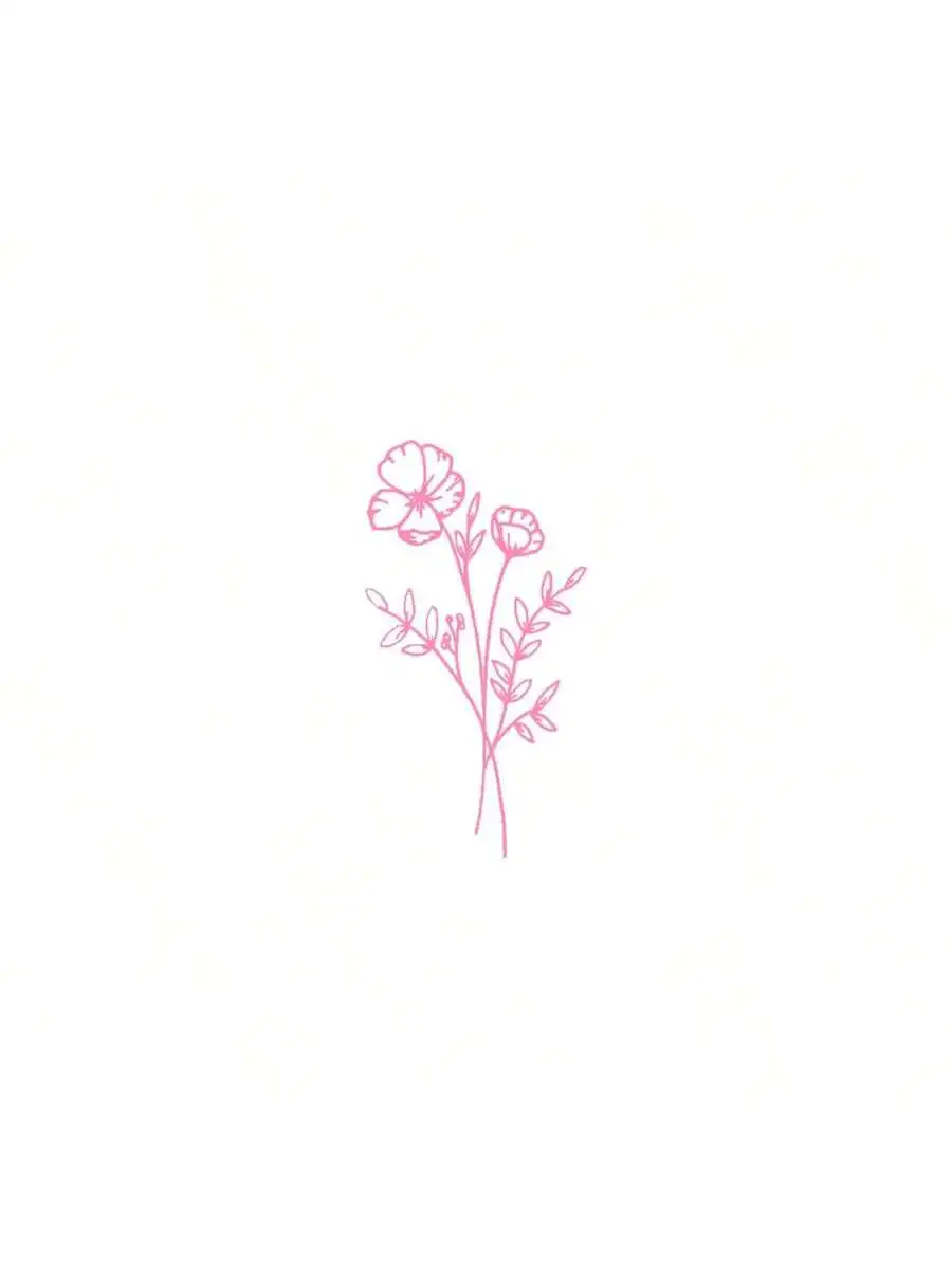 Body Jewelry Back - 1pc Wild Flower Car Sticker, Suitable
