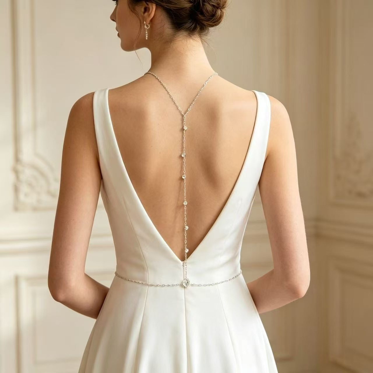 Body Jewelry Back - Elegant and graceful bridal back chain