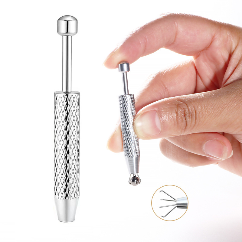Body Jewelry Removal Tool - 1pc Stainless Steel Piercing Ball Grabber