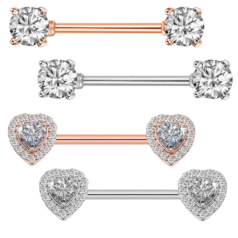 Body Jewelry Quality - 2Pcs Fashion High Quality Zircon Nipple
