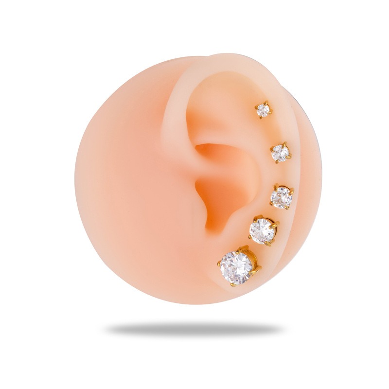 G23 Implant Grade Titanium Thr - огляд і ціна Tragus Flat Back