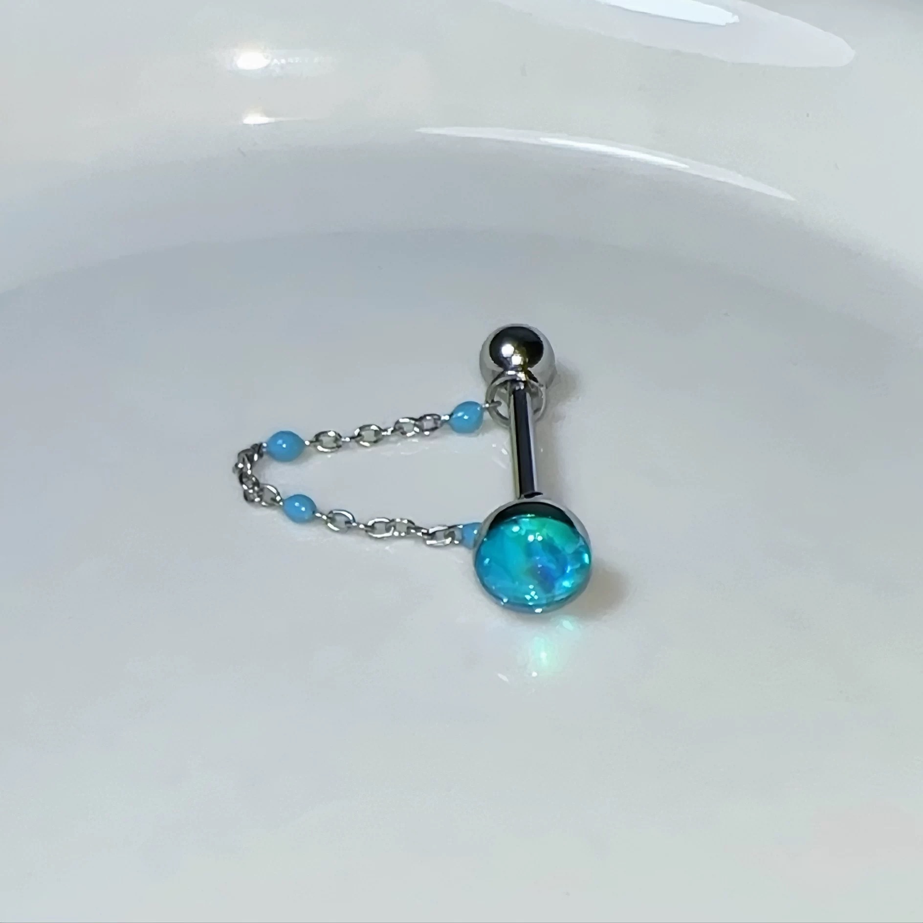 1Pc High-Quality Trendy Blue G - огляд і ціна Body Jewelry Quality