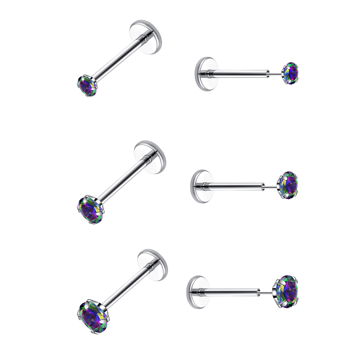 20G Flat Back Threadless Earri - огляд і ціна Tragus Flat Back