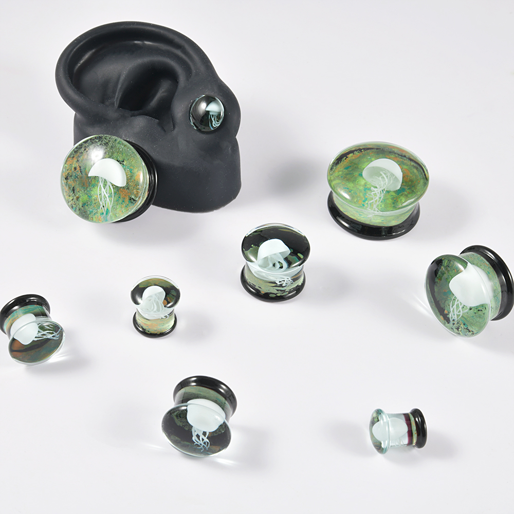 Pair Quality Glass Vortex Ear  - огляд і ціна Body Jewelry Quality