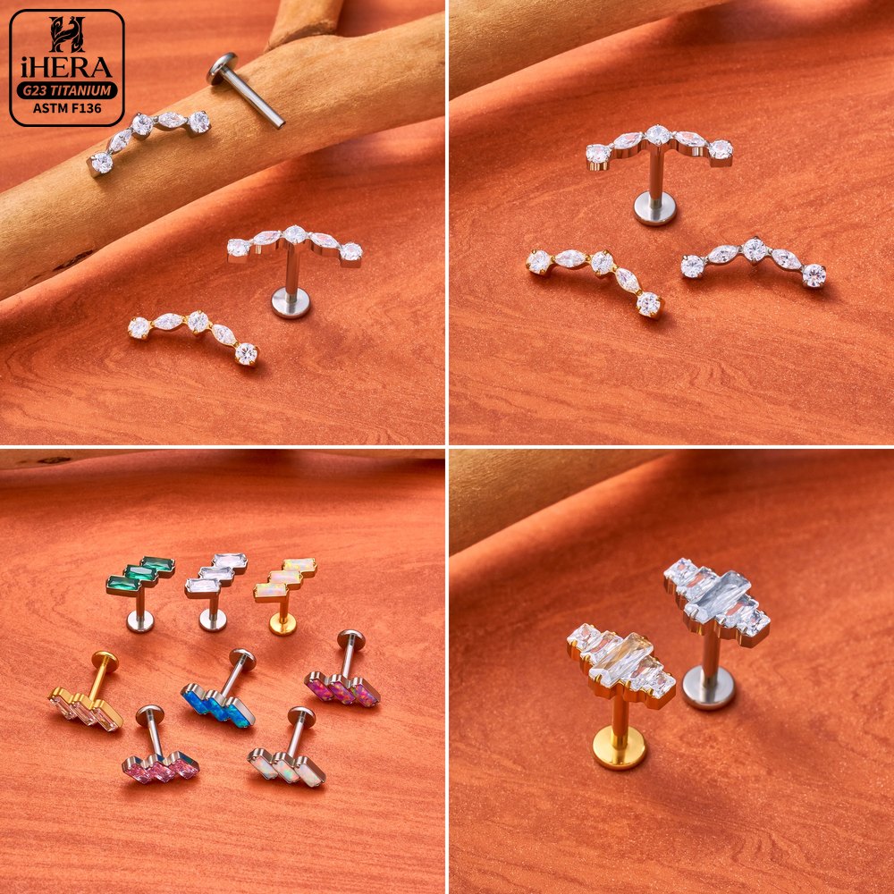 ASTM F136 Titanium Piercing Ba - огляд і ціна Tragus Flat Back