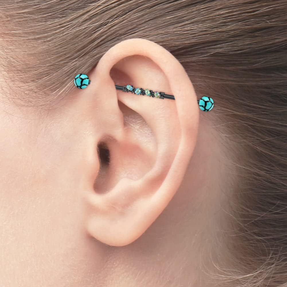 8pcs14G Stainless Steel Indust - огляд і ціна Body Jewelry Industrial