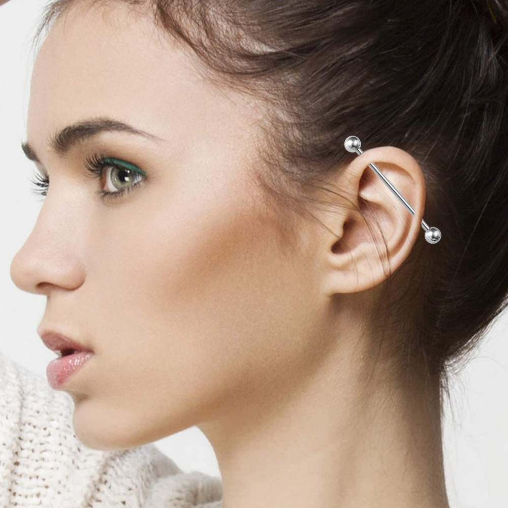 2PCS G23 Titanium Tongue Pierc - огляд і ціна Body Jewelry Industrial