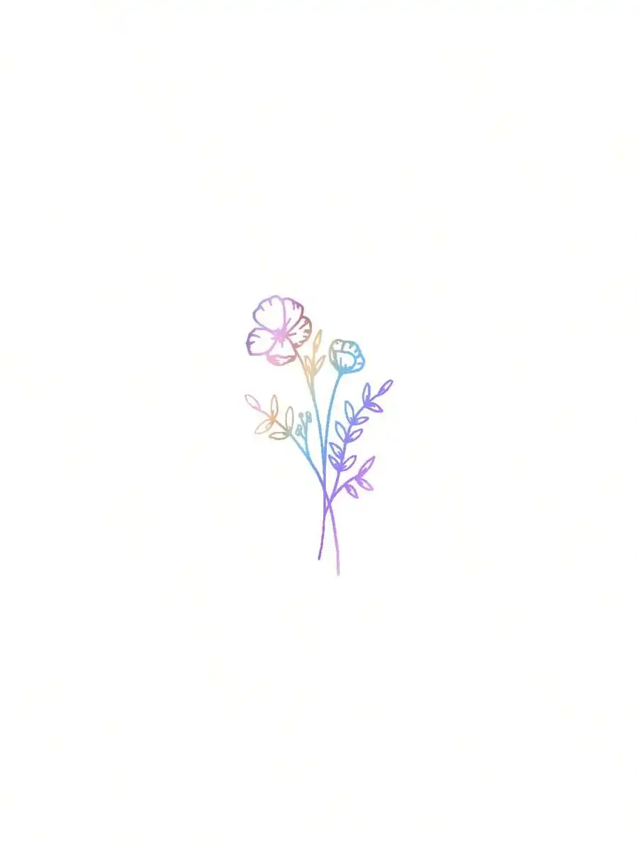 1pc Wild Flower Car Sticker, S - огляд і ціна Body Jewelry Back