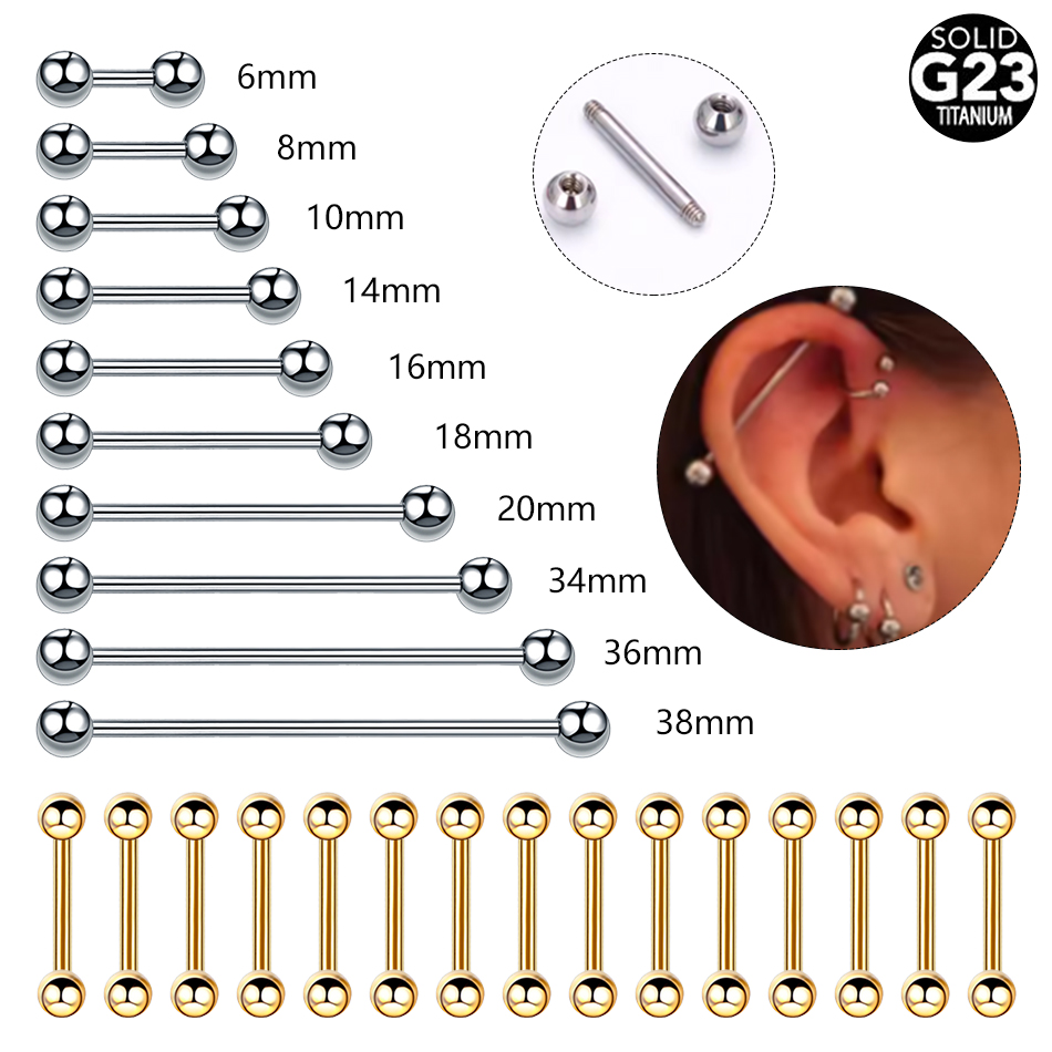 1/5PCS Titanium External Threa - огляд і ціна Body Jewelry Industrial