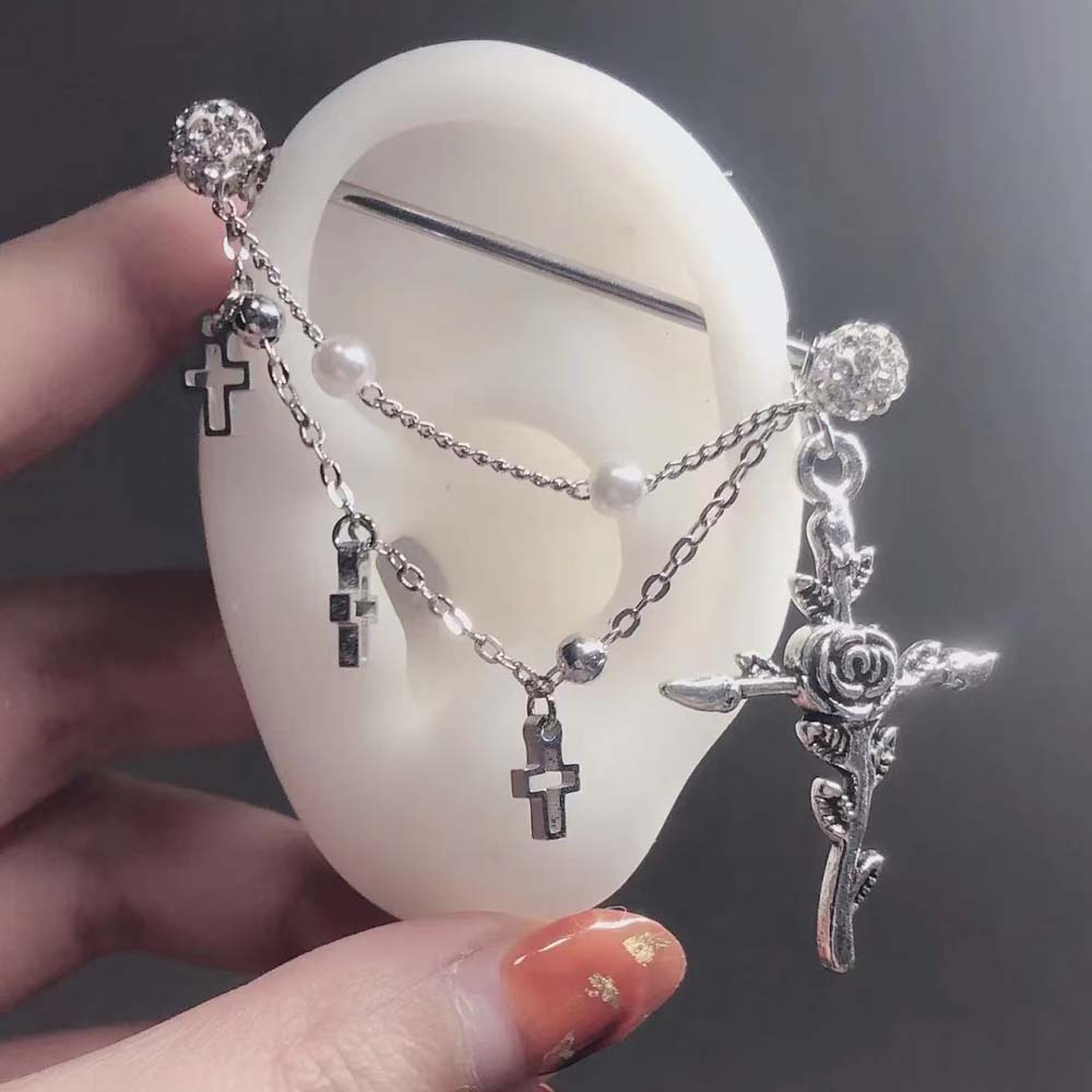 1PC Industrial Scaffold Barbel - огляд і ціна Body Jewelry Industrial