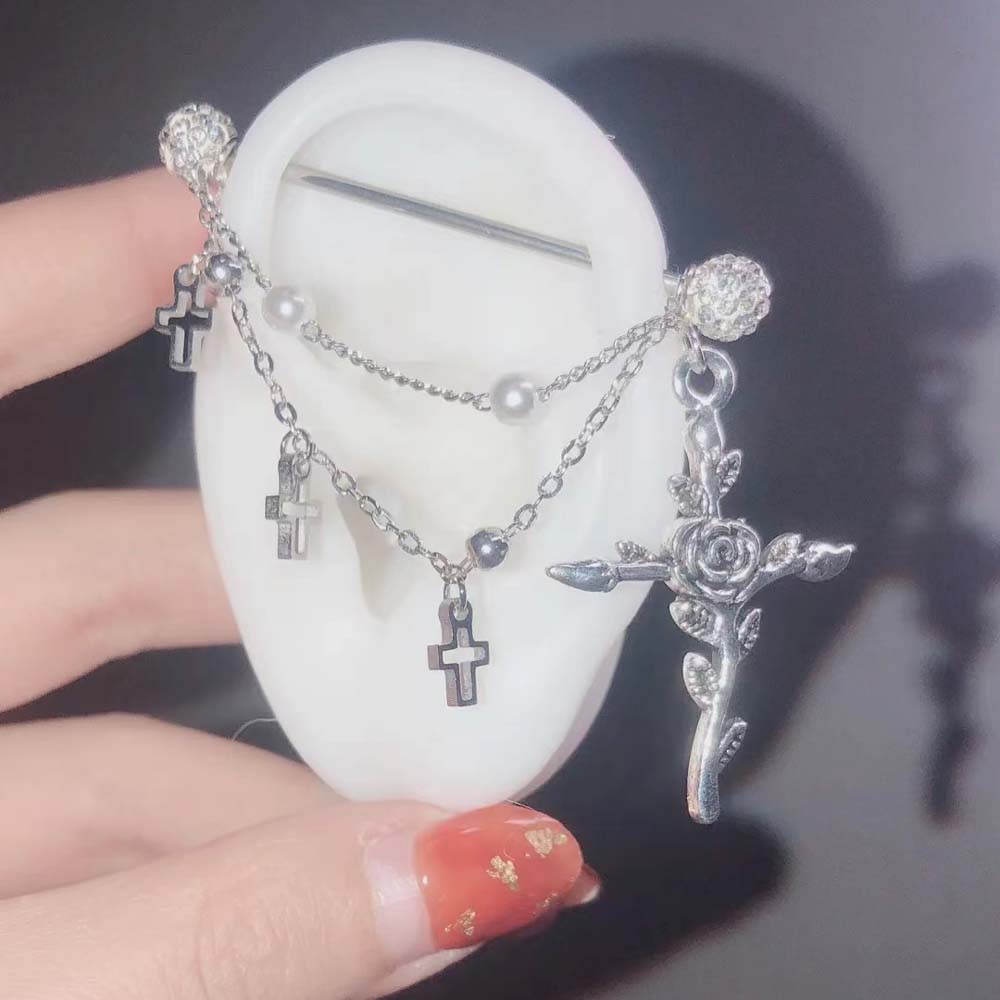 1PC Industrial Scaffold Barbel - огляд і ціна Body Jewelry Industrial