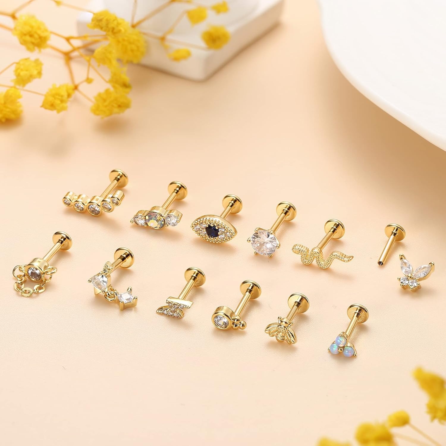 Bobisty 1Pc Cartilage Earrings - огляд і ціна Tragus Flat Back