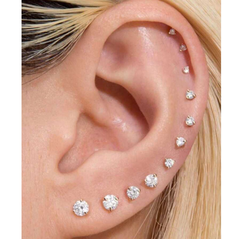 1Pair Classic Flat Back Screw  - огляд і ціна Tragus Flat Back