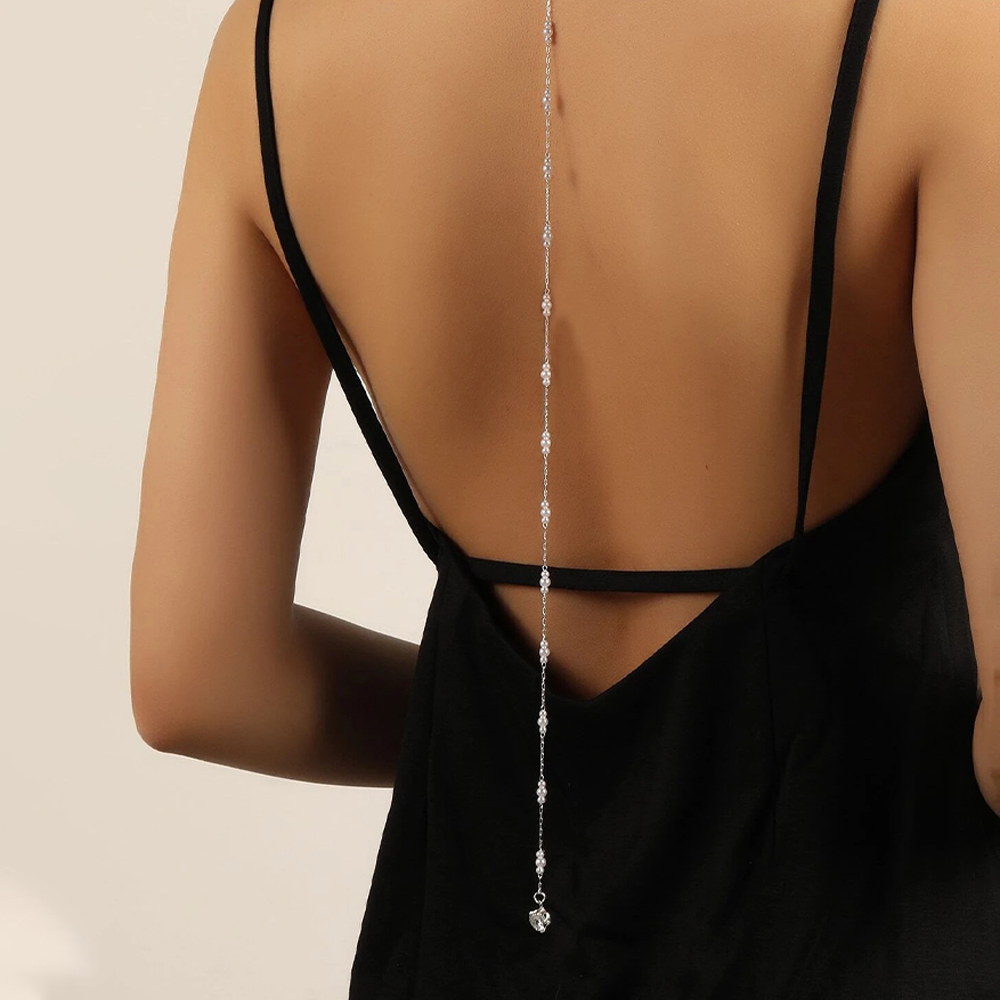 Luxury Bridal Round Rhinestone - огляд і ціна Body Jewelry Back