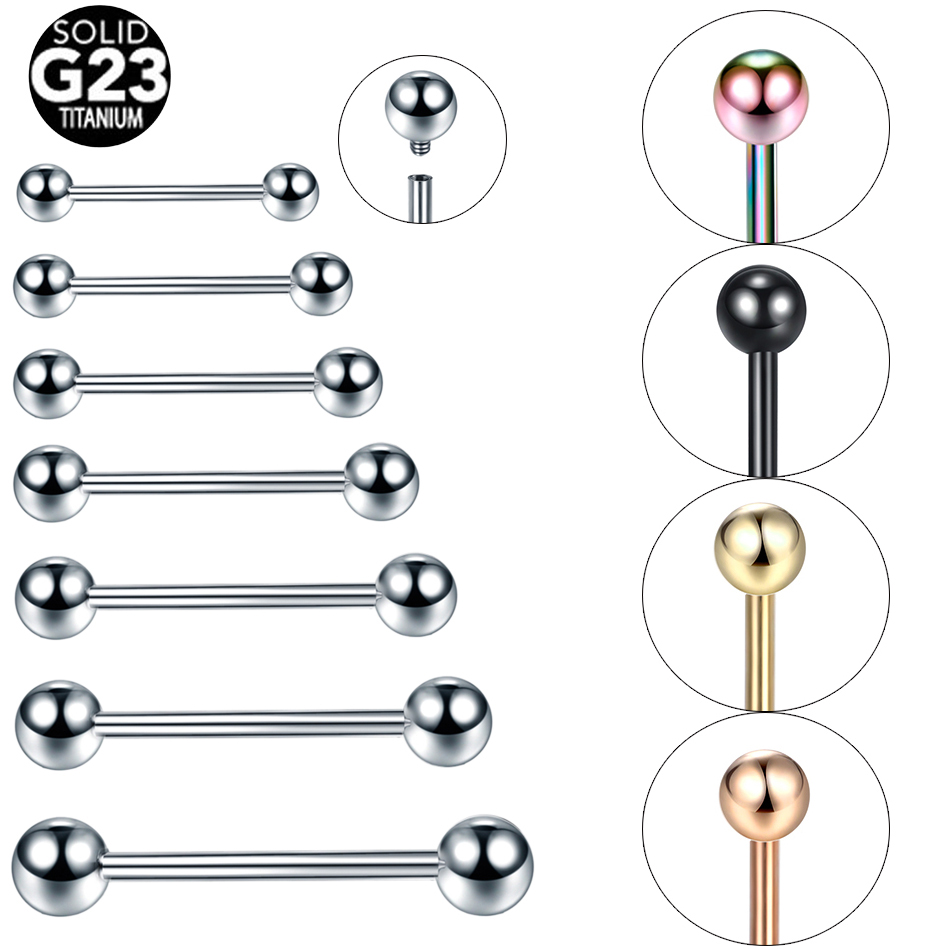 10Pcs/lot G23 Titanium Tongue  - огляд і ціна Body Jewelry Industrial