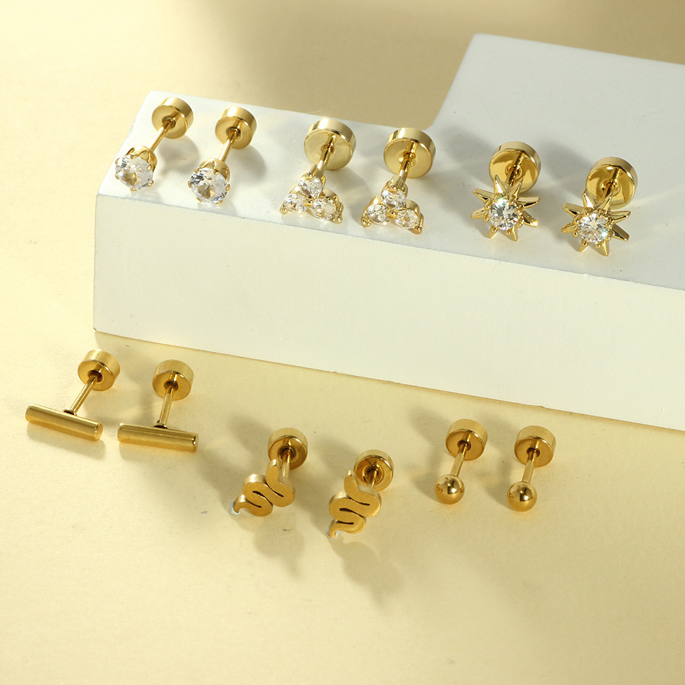 20G Flat Back Stud Earrings, S - огляд і ціна Tragus Flat Back