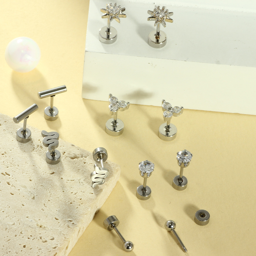 20G Flat Back Stud Earrings, S - огляд і ціна Tragus Flat Back