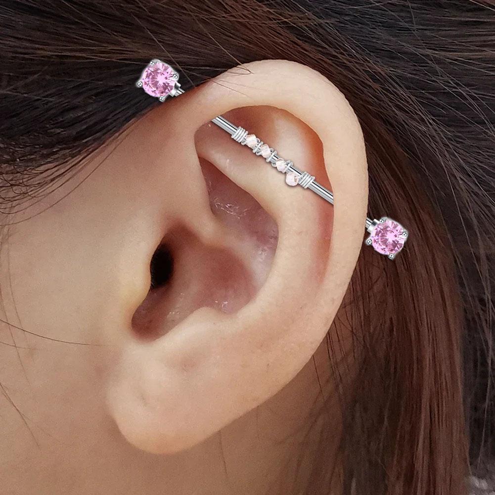 1pc/6pcs 14G 38mm Stainless St - огляд і ціна Body Jewelry Industrial