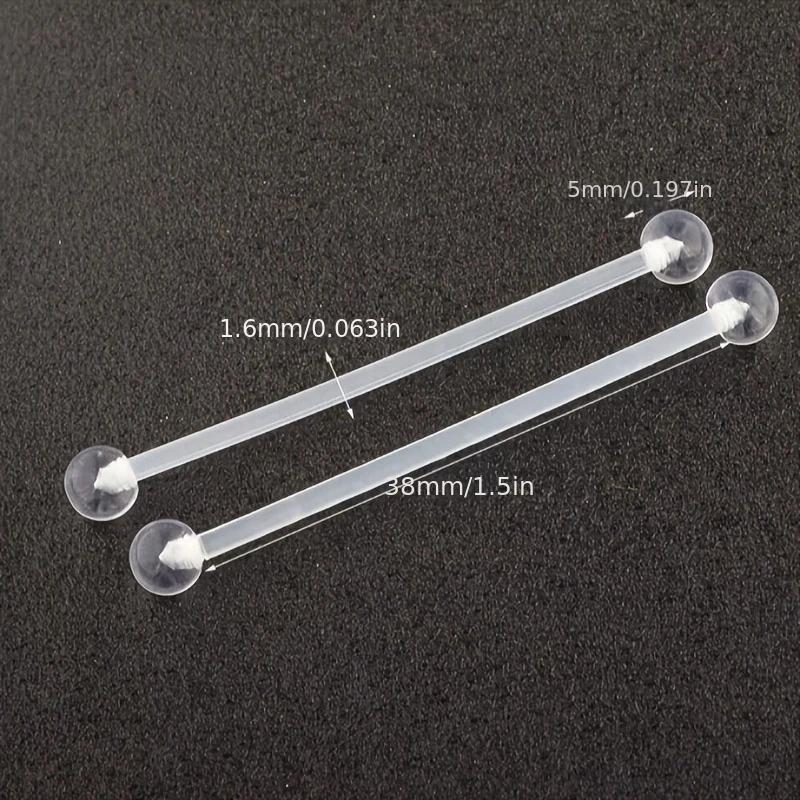 1pc/6pcs 14G 38mm Stainless St - огляд і ціна Body Jewelry Industrial
