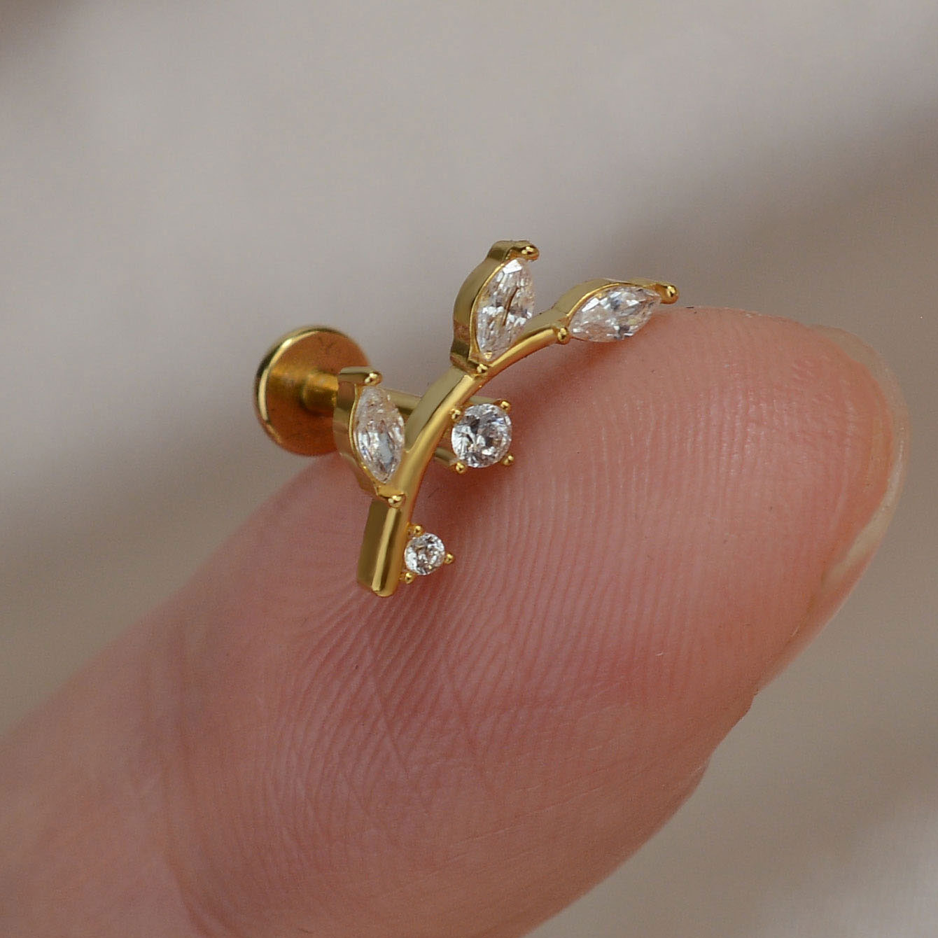 1PC Titanium Stainless Steel E - огляд і ціна Tragus Flat Back