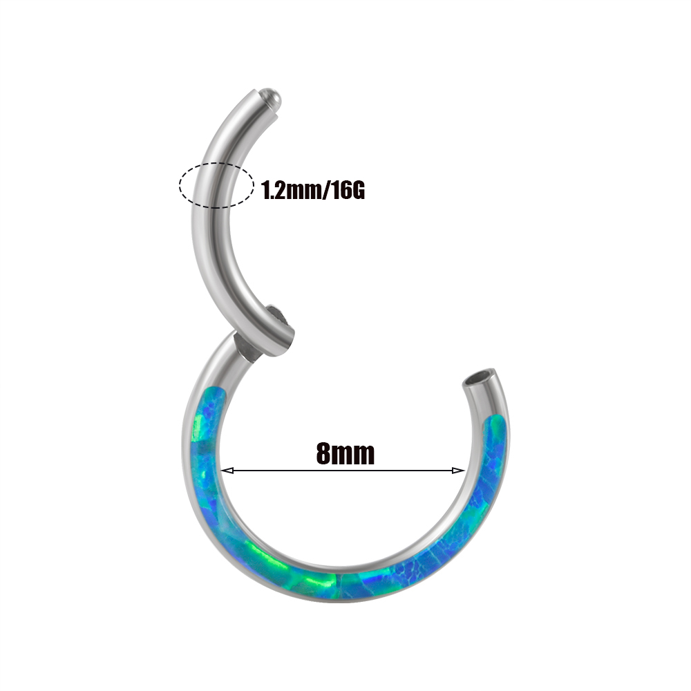 1PC Surgical Steel Opal Hinged - огляд і ціна Body Jewelry Quality