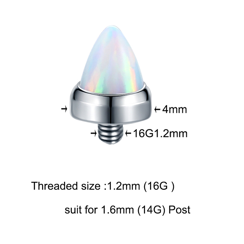 1PC Titanium Claw Set Opal Bul - огляд і ціна Body Jewelry Industrial