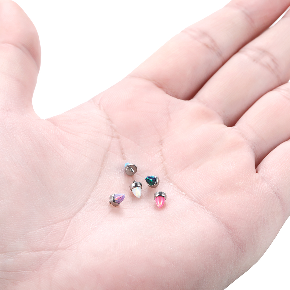 1PC Titanium Claw Set Opal Bul - огляд і ціна Body Jewelry Industrial