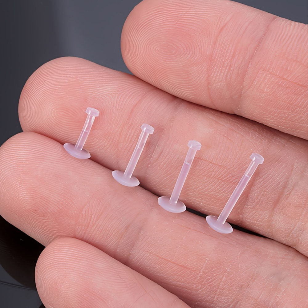 12 Pcs Flat Back Clear Earring - огляд і ціна Tragus Flat Back