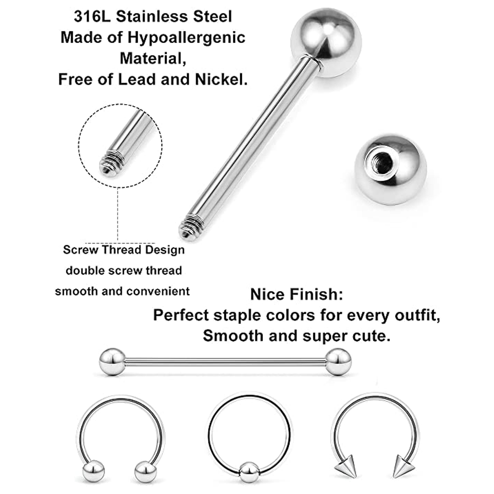 Piercing Kit Stainless Steel E - огляд і ціна Body Jewelry Industrial